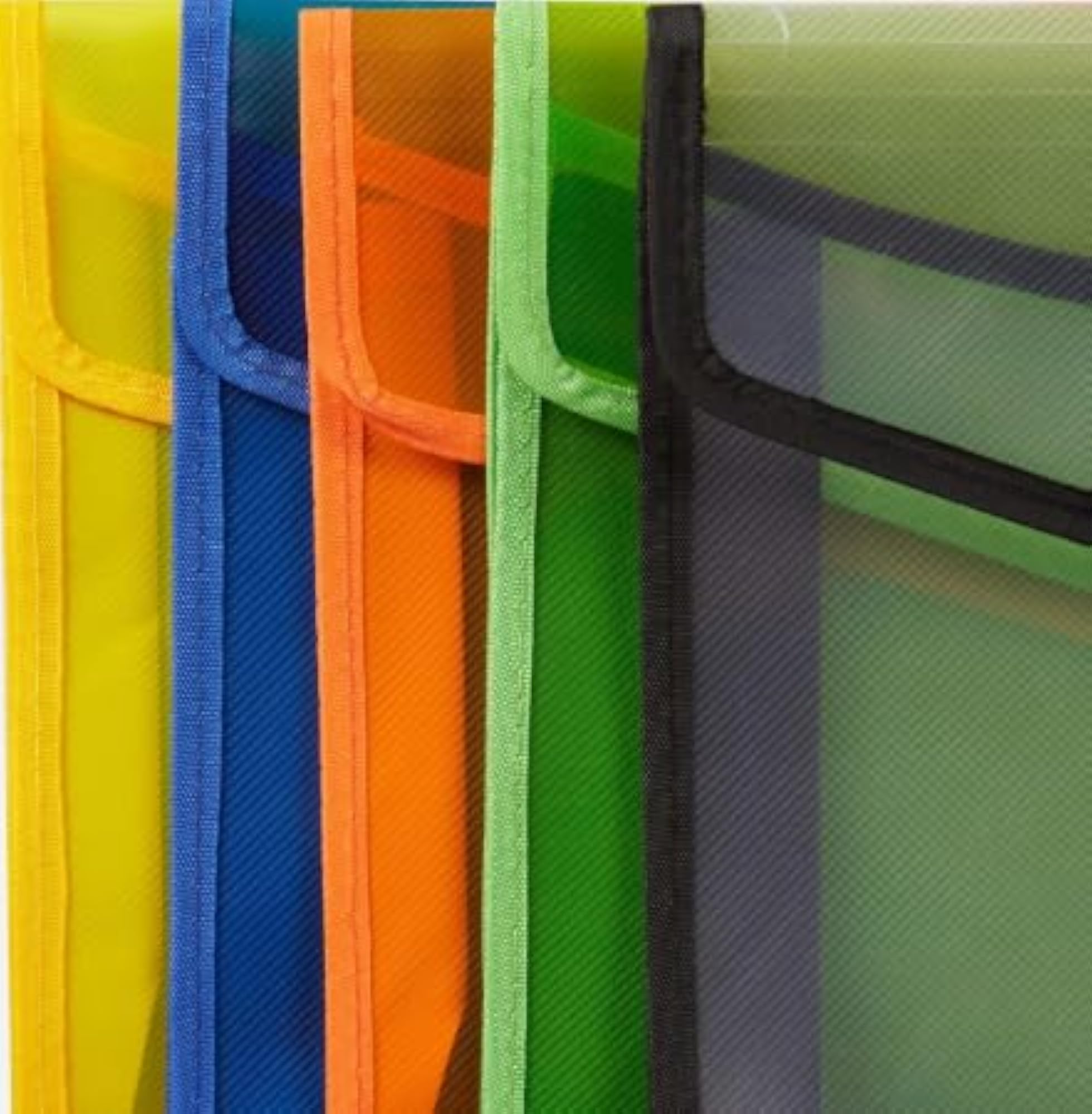 A4 Document File Bag, Snap Button Organizer, Multi-Color